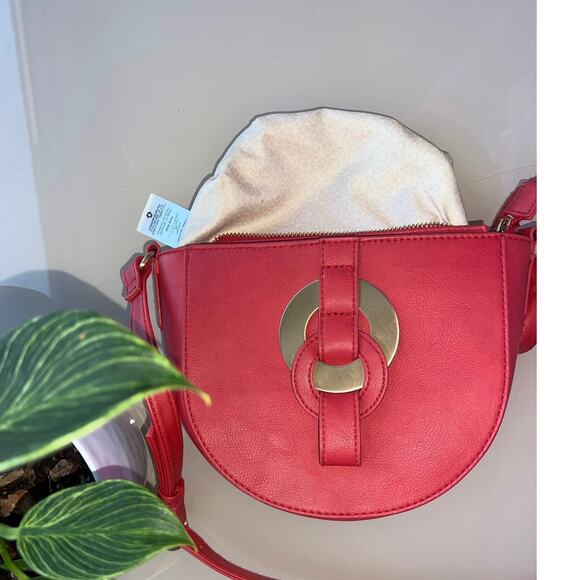 Eco-Friendly Coral Crossbody Purse - 100% Recycled Polyester Lining - Picture 5 of 10